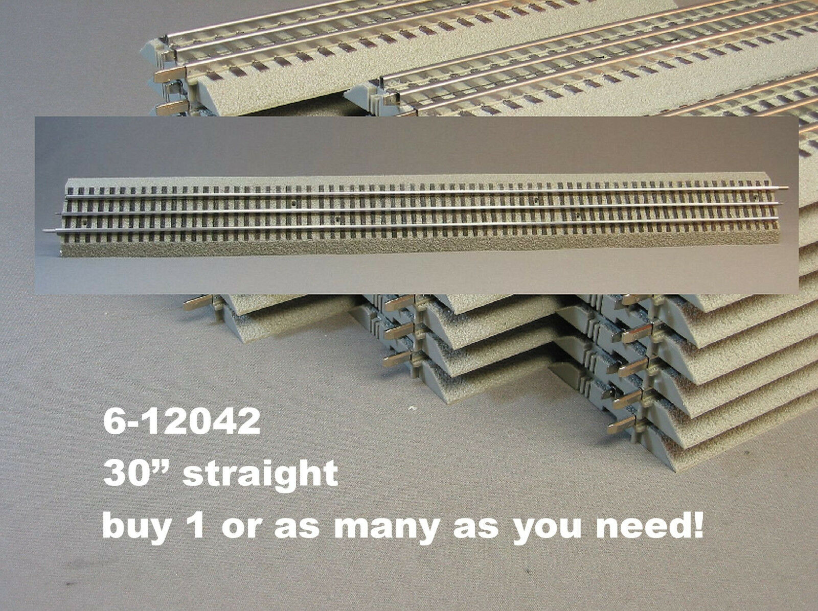 Lionel Fastrack 30 Inch Long Straight Track Fast O Gauge 3 Rail 6-12042 New